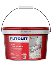 Затирка эластичная PLITONIT Colorit Premium белая, 2кг