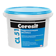 Гидроизоляционная эластичная мастика Ceresit CL 51/15, 5кг