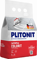 Затирка для швов до 6 мм PLITONIT Colorit темно-бежевая, 2кг