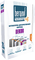 Штукатурка декоративная Bergauf Dekor "короед" фр.2,5-3мм белая ЗИМА, 25кг
