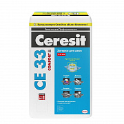 Затирка для узких швов (1-6мм) Ceresit CE 33 серая №07, 25 кг